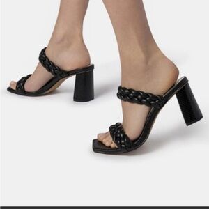 Dolce Vita black paily braided heel worn once